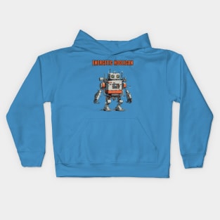 Futuristic Funny Robots Energetic Hooligan Kids Hoodie